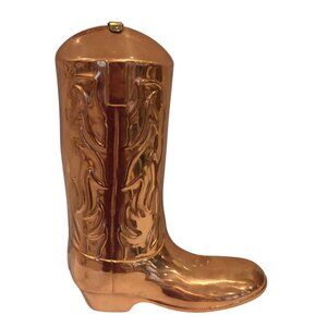 BENJAMIN & MEDWIN INC DOURO Copper Cowboy Boot Mold with Hanger